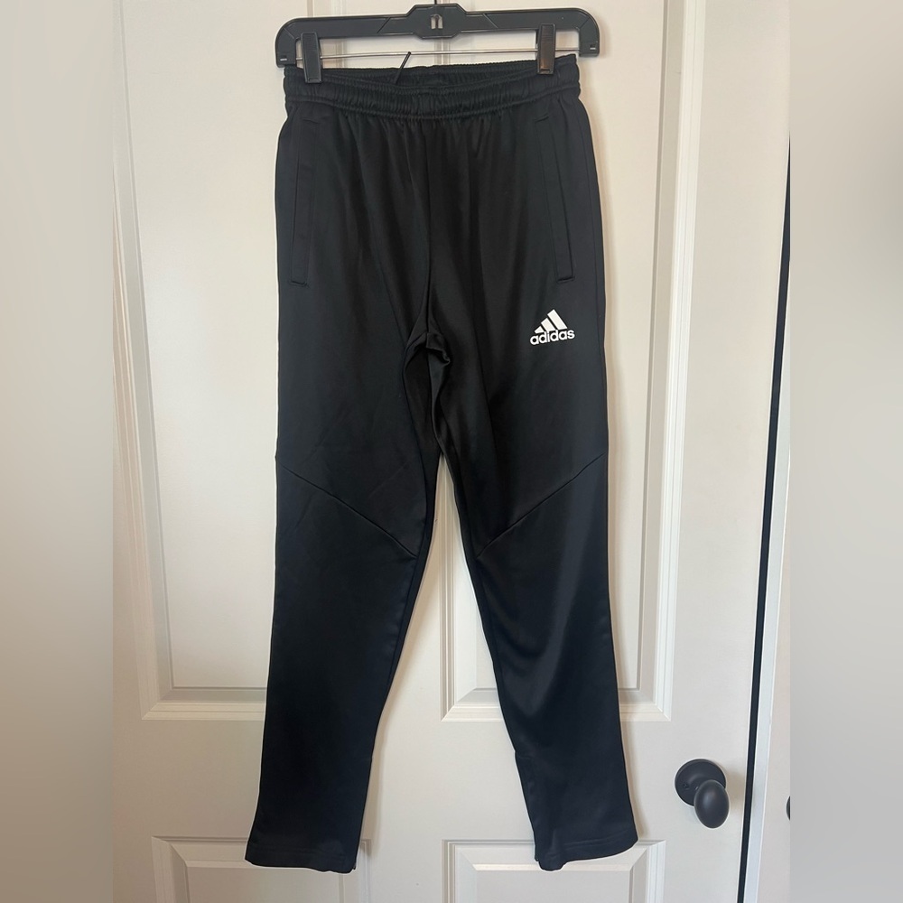 adidas Black  Performance Joggers with White Logo